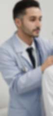 Médico con un paciente