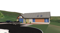 Access road view