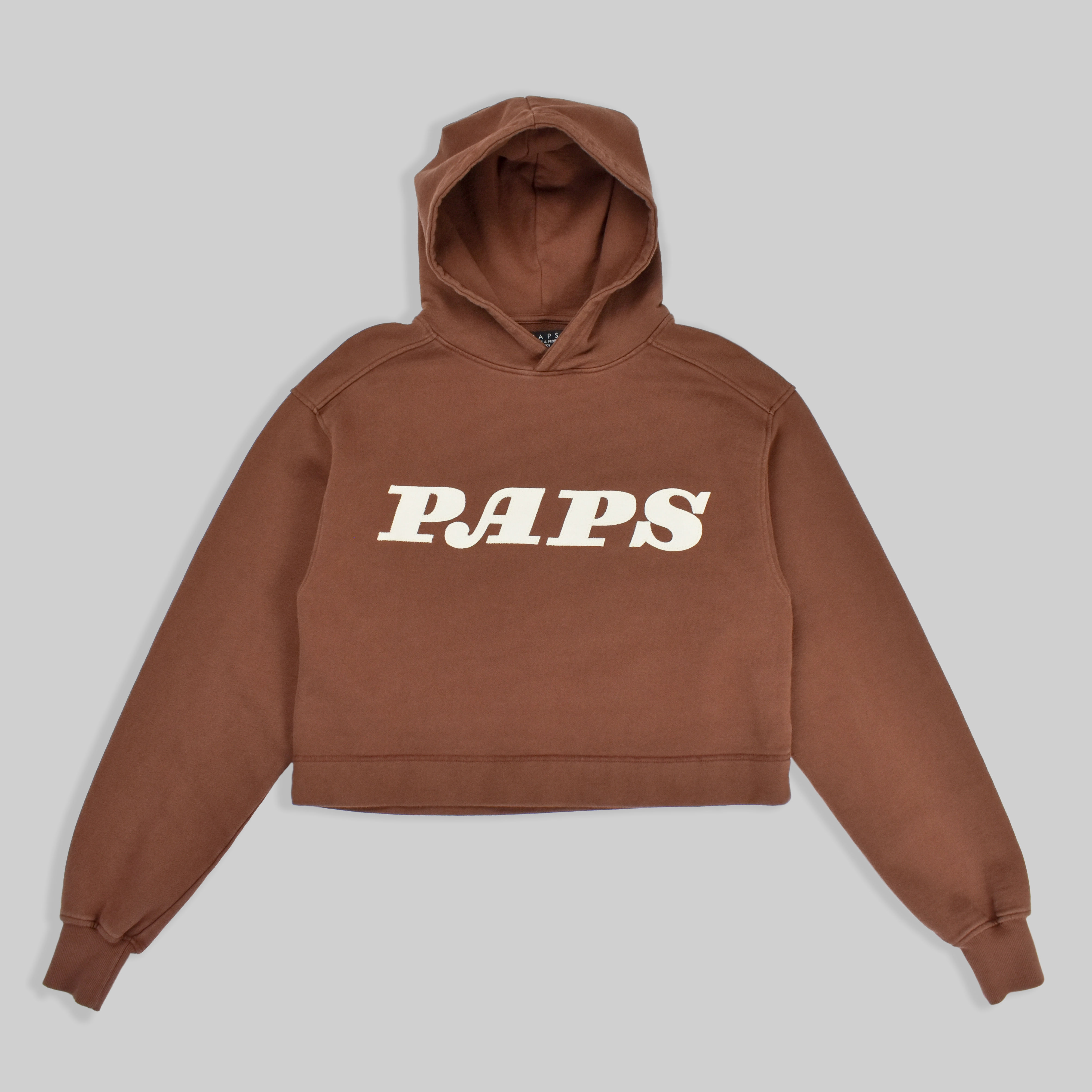 Cropped Appliqué Hoodie