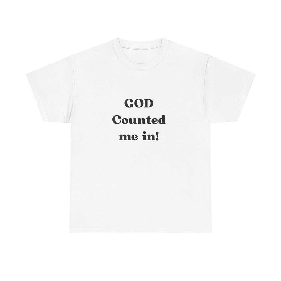 Thumbnail: "God Counted Me In" Tee