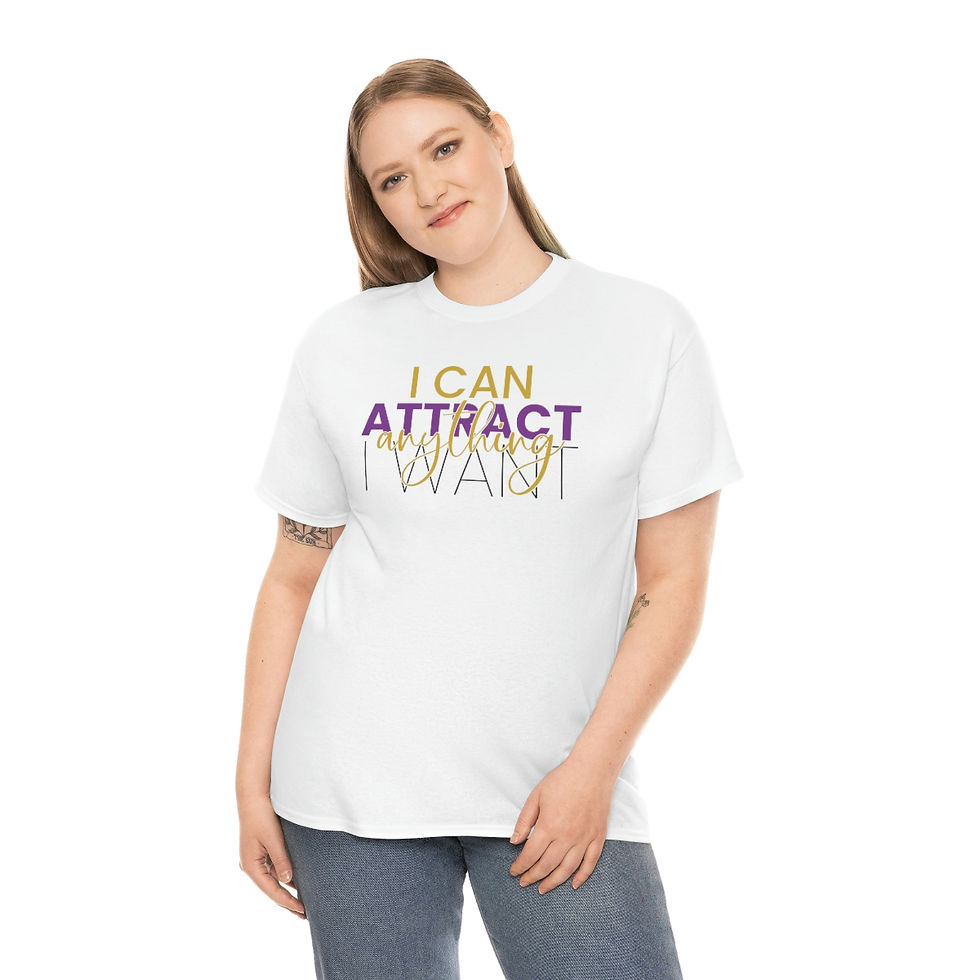Thumbnail: I CAN Attract...- Unisex Heavy Cotton Tee