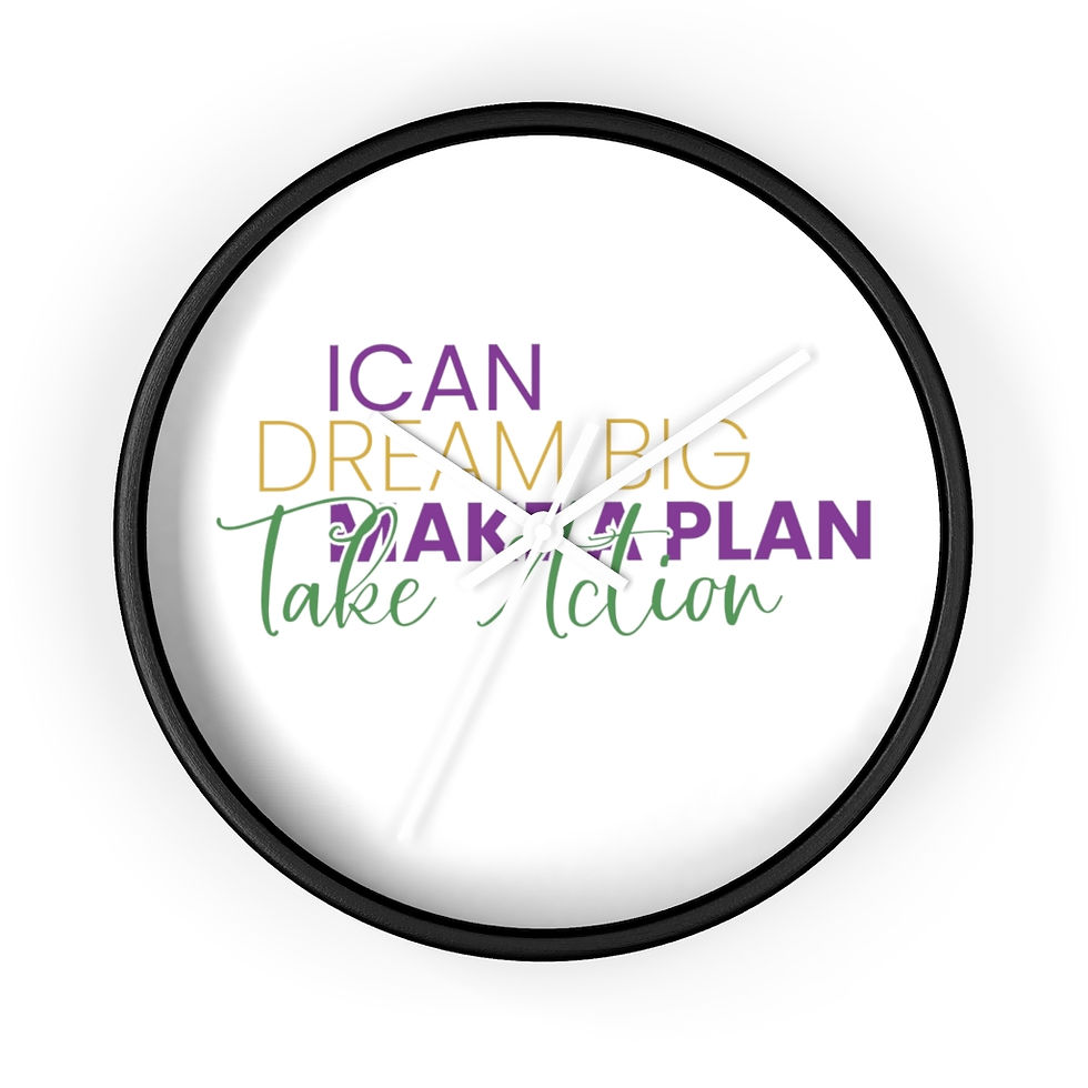 Thumbnail: "I CAN DREAM BIG" Wall clock
