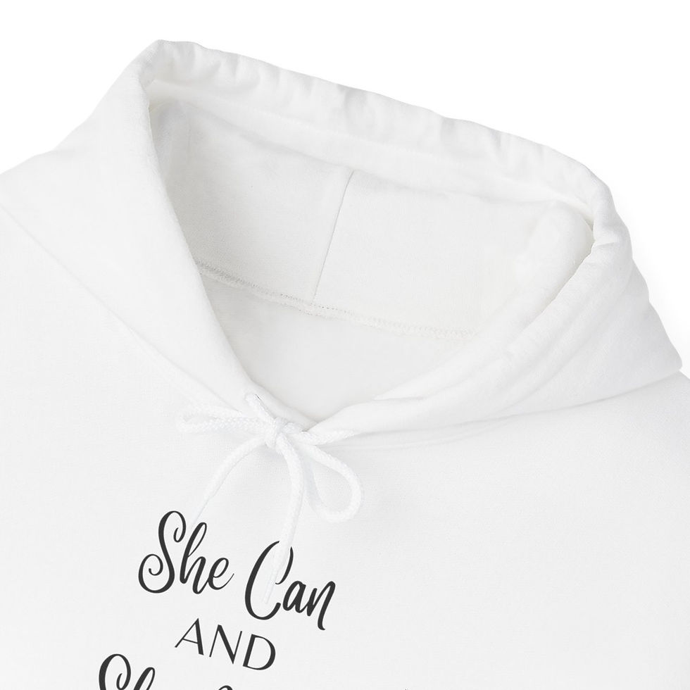 Thumbnail: "She Can and She Will" Hooded Sweatshirt