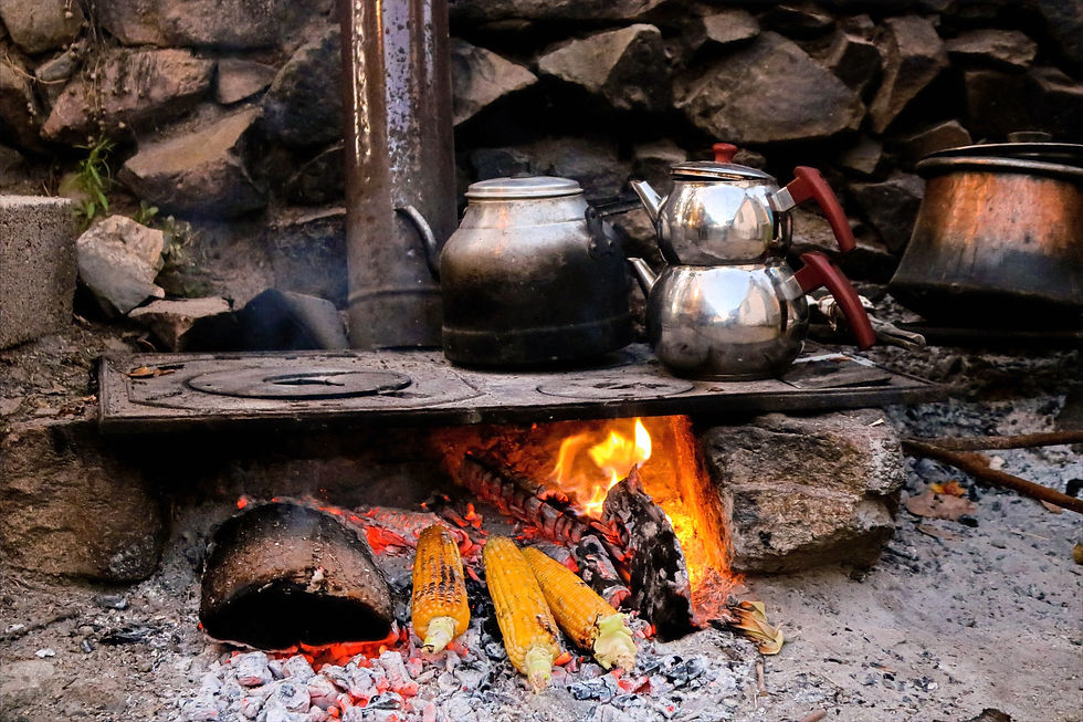 Isolated cooking area