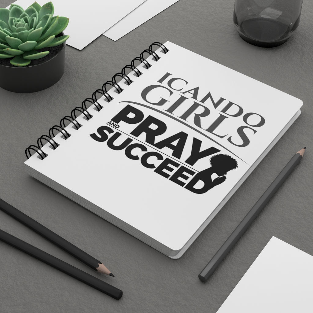 ICANDO Girls Spiral Bound Journal