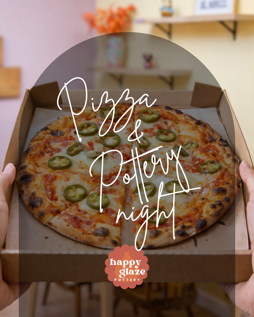 🍕 Pizza & Pottery Night!