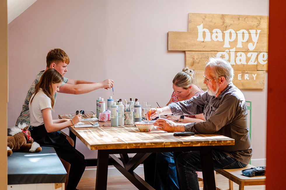 Pottery Painting in Tiverton | Welcome to Happy Glaze Pottery
