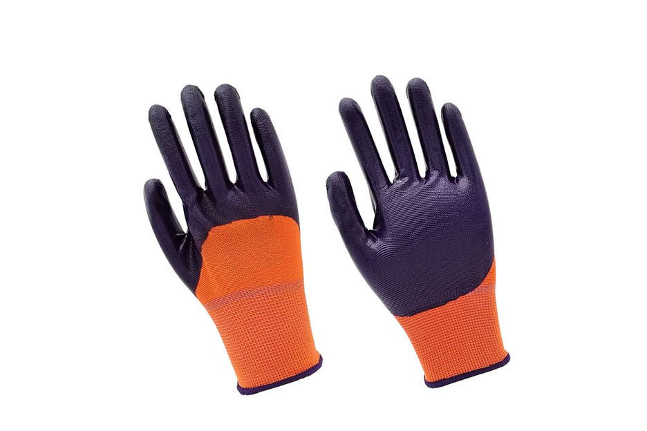 3/4 nitrile coated glove