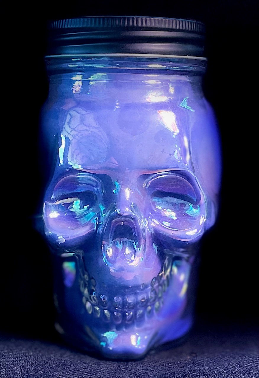 Thumbnail: "Til' Death" Iridescent Skull Candles