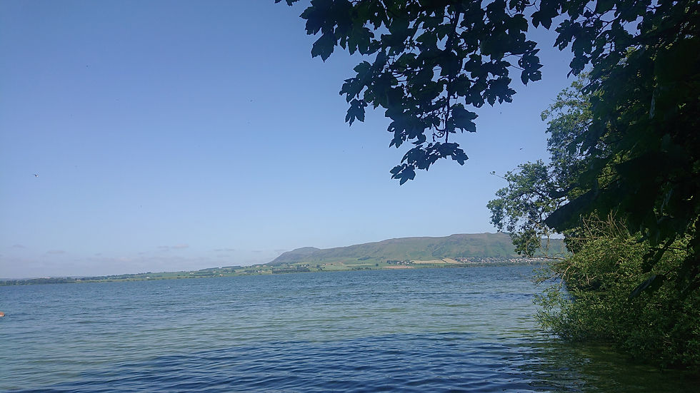 View of Loch Leven from castle island