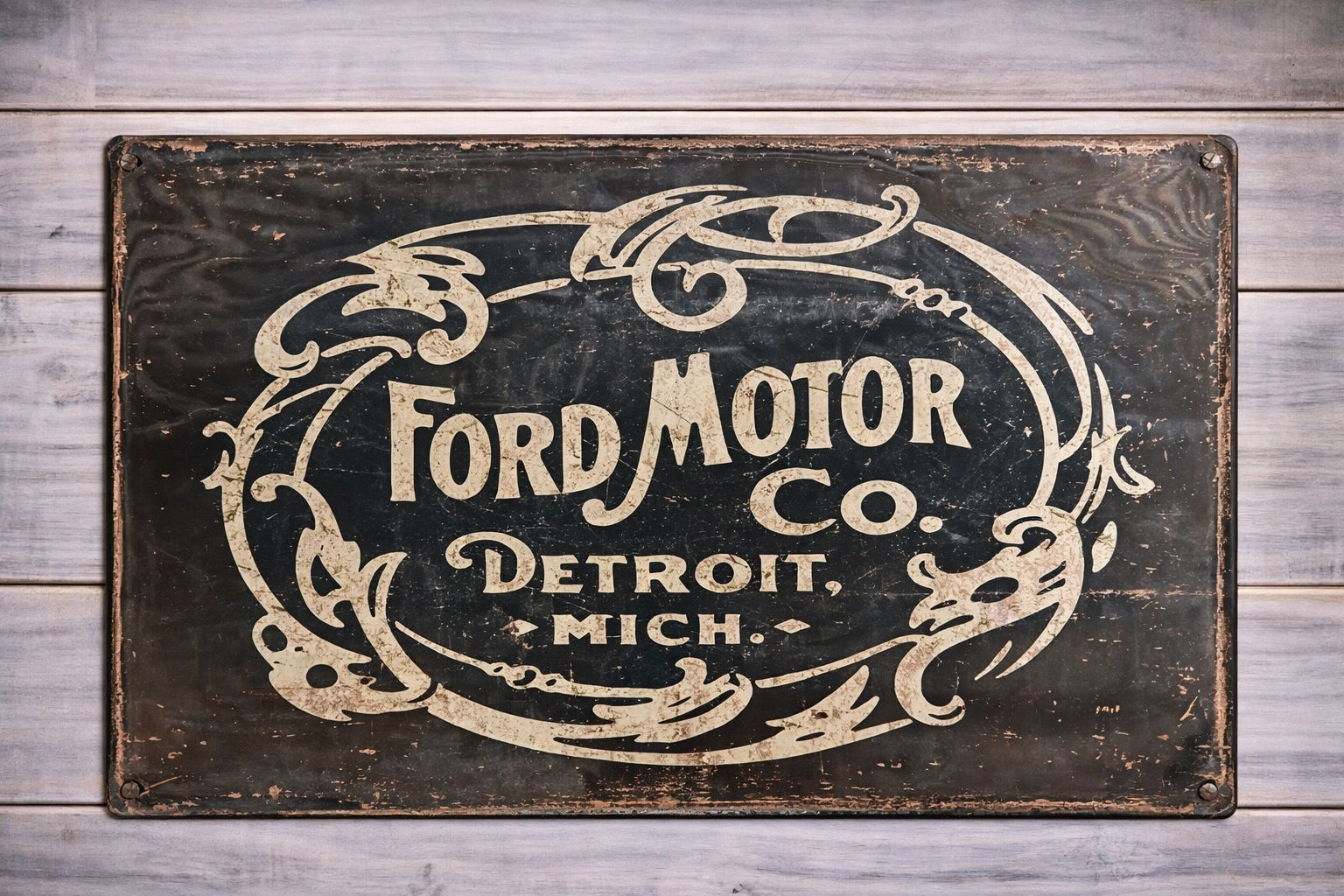 Ford Motor Co Metal Sign 30x40cm - Garage Man Cave Wall Decor