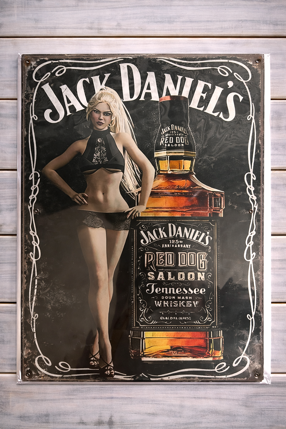 Jack Daniels Pin Up Metal Sign 30x40cm