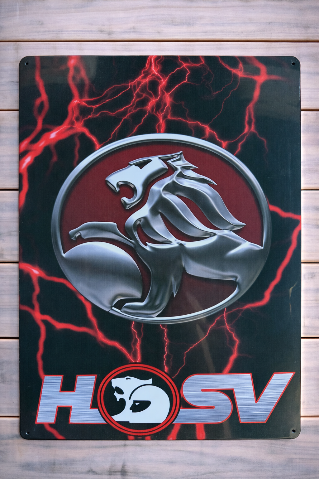 HSV Metal Sign 30x40cm - Garage Man Cave Wall Decor