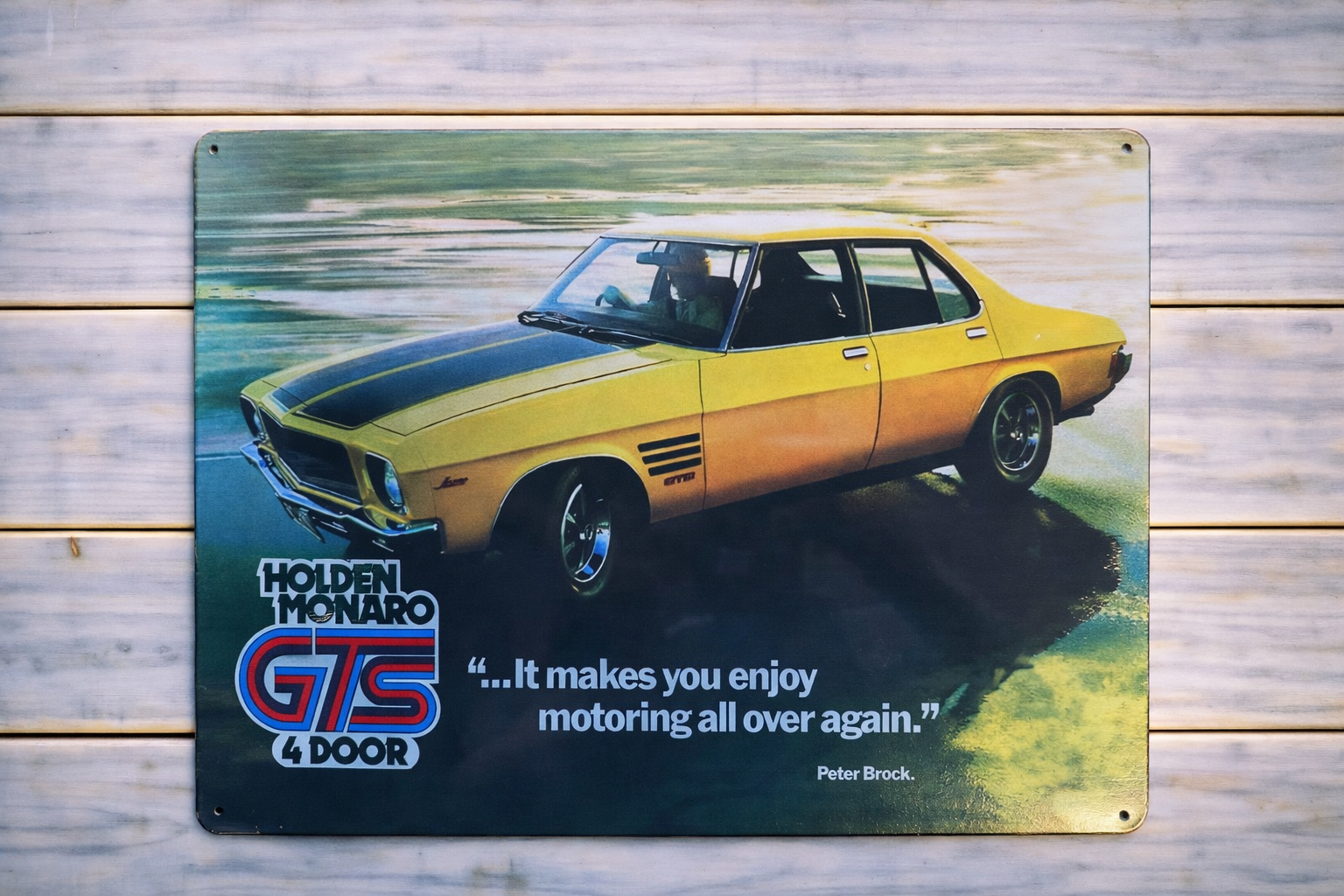 Holden Gts 4door Metal Sign 30x40cm - Garage Man Cave Wall Decor