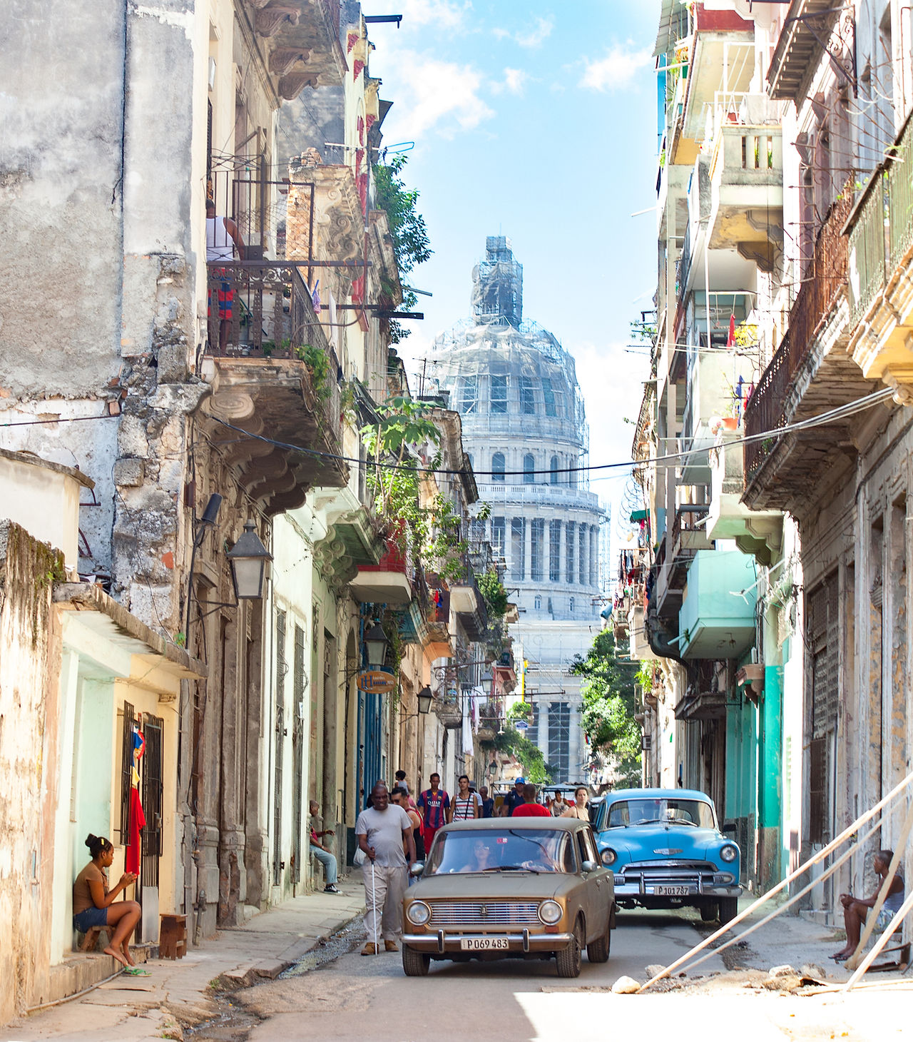 A view of the Cuban Capitol