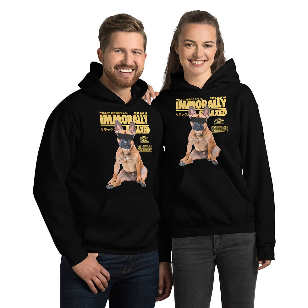 Unisex Hoodie "Immorally Relaxed"