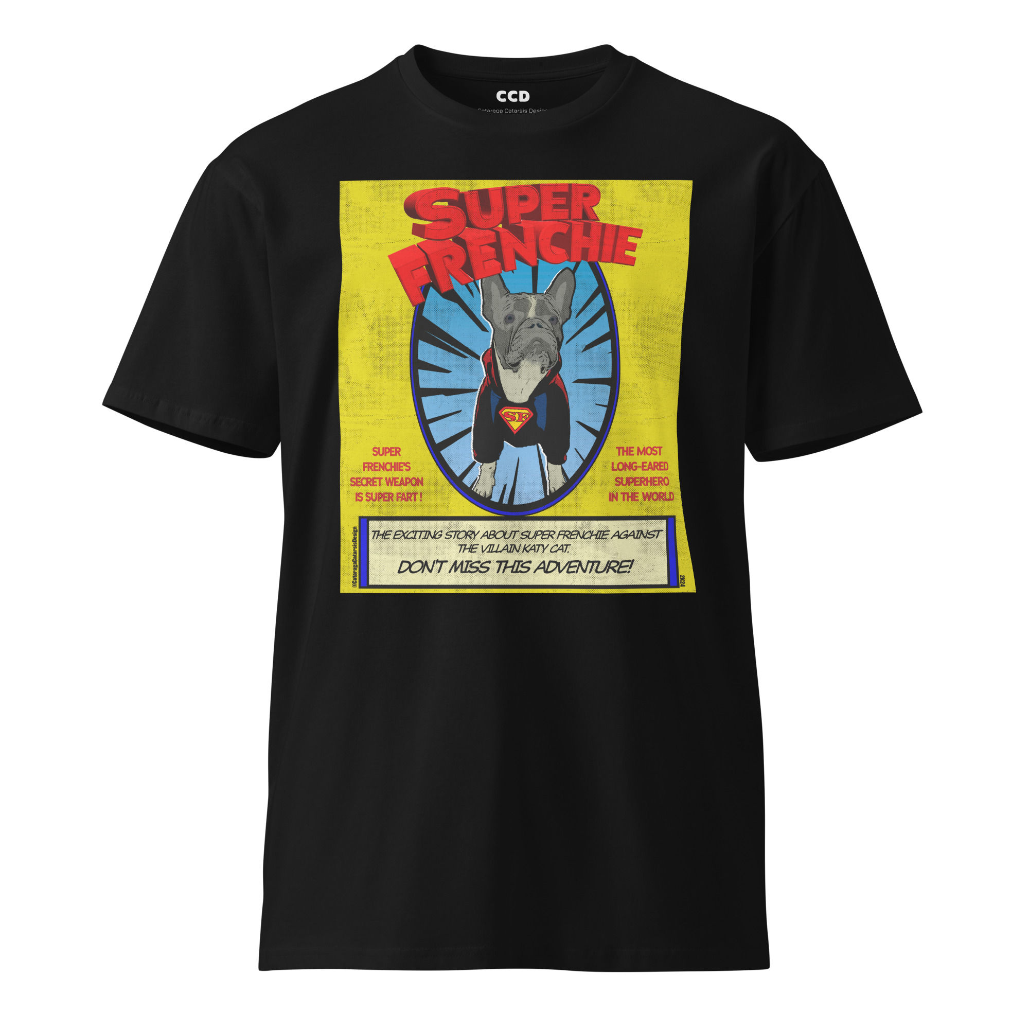 Unisex premium t-shirt "Super Frenchie"