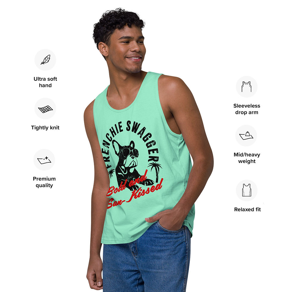 Men’s premium tank top "FRENCHIE SWAGGER"