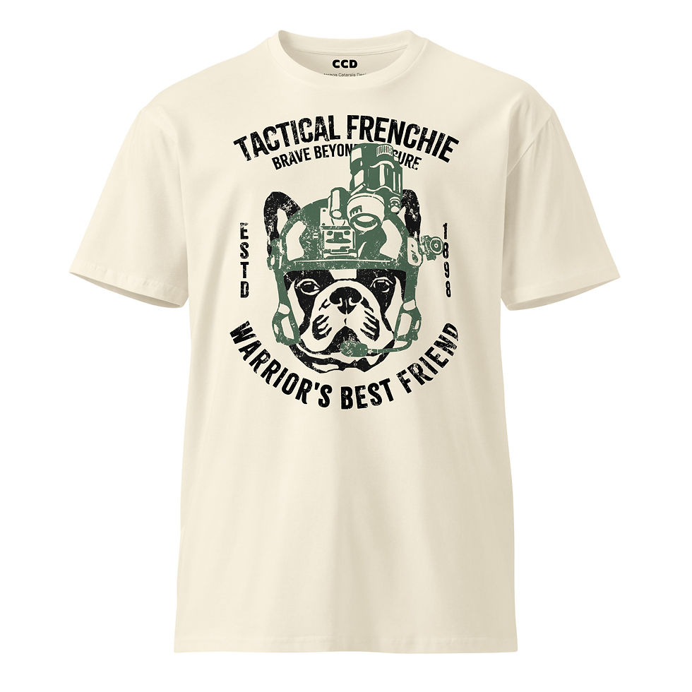 Unisex premium t-shirt "TACTICAL FRENCHIE"