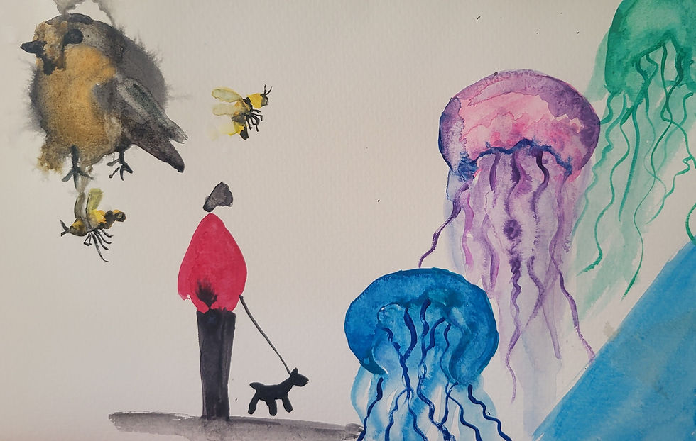 beginner watercolor exercise