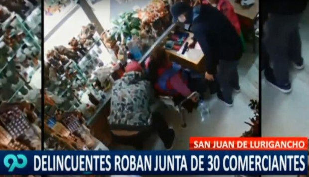 San Juan de Lurigancho: delincuentes roban dinero de la 'junta' de unos 30 comerciantes