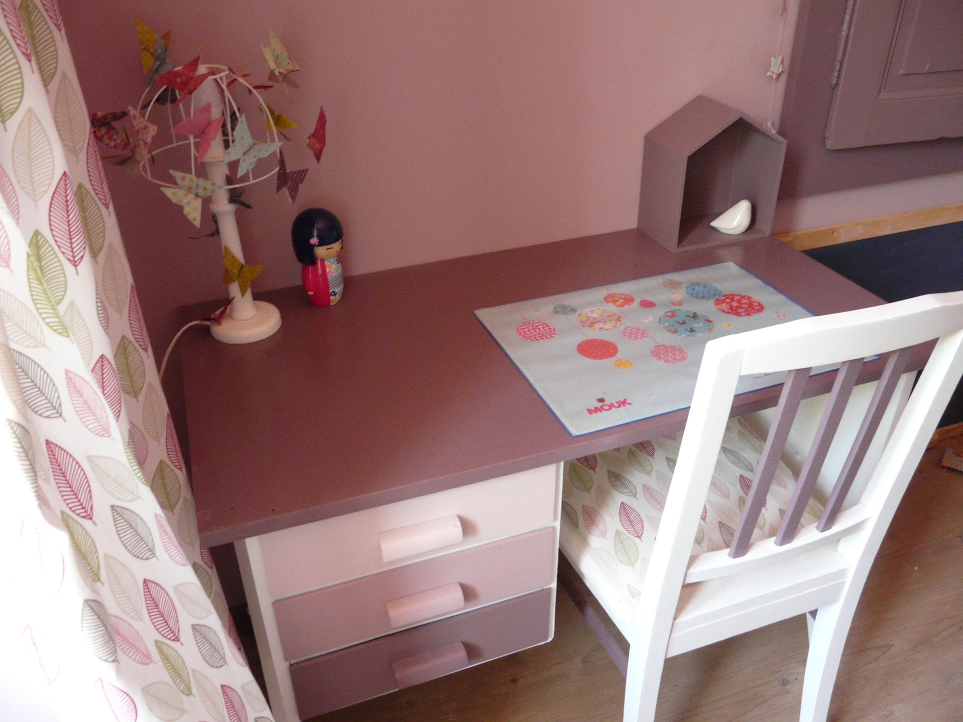 bureau pieds compas relooké