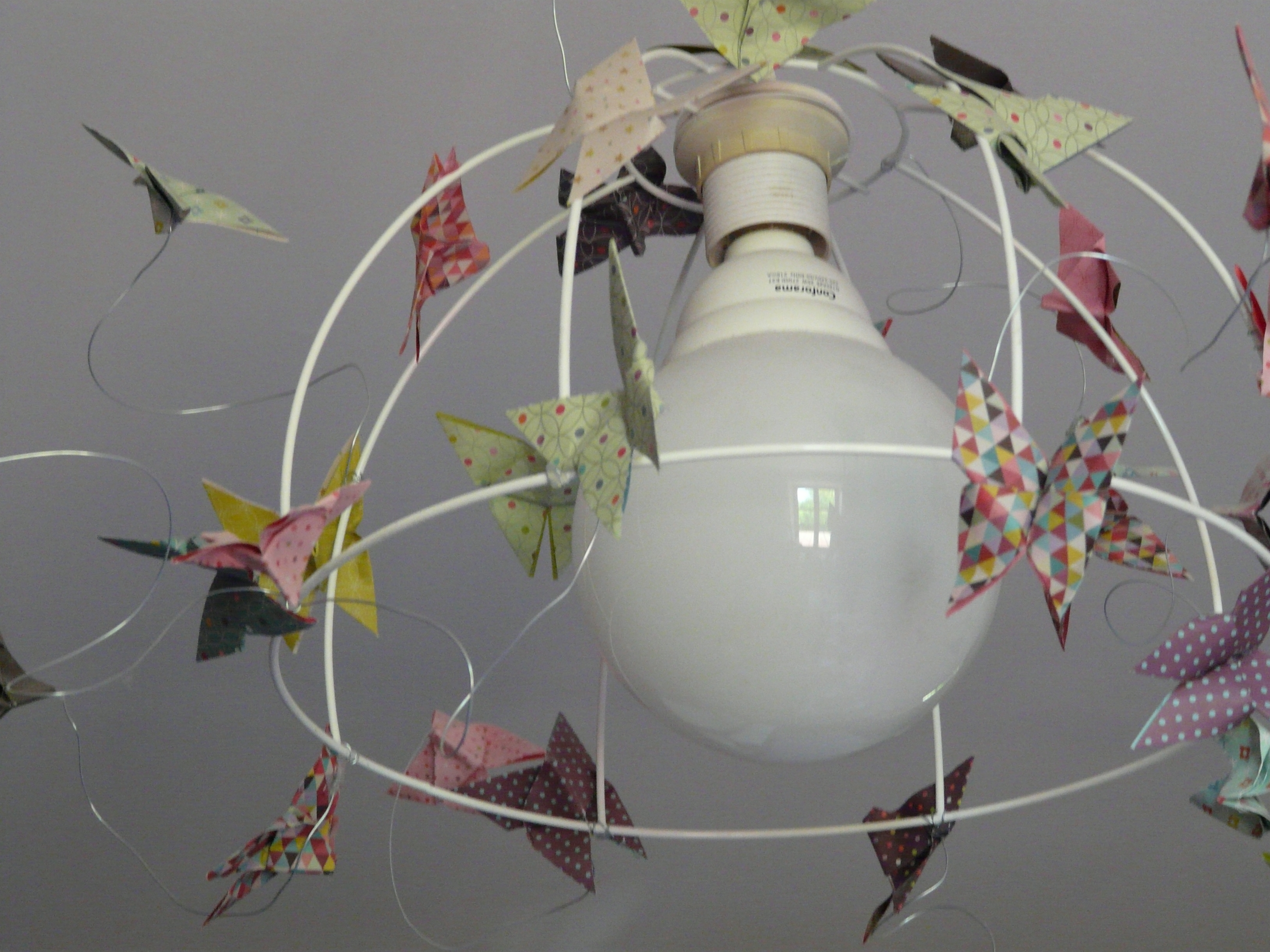 lustre papillons origami