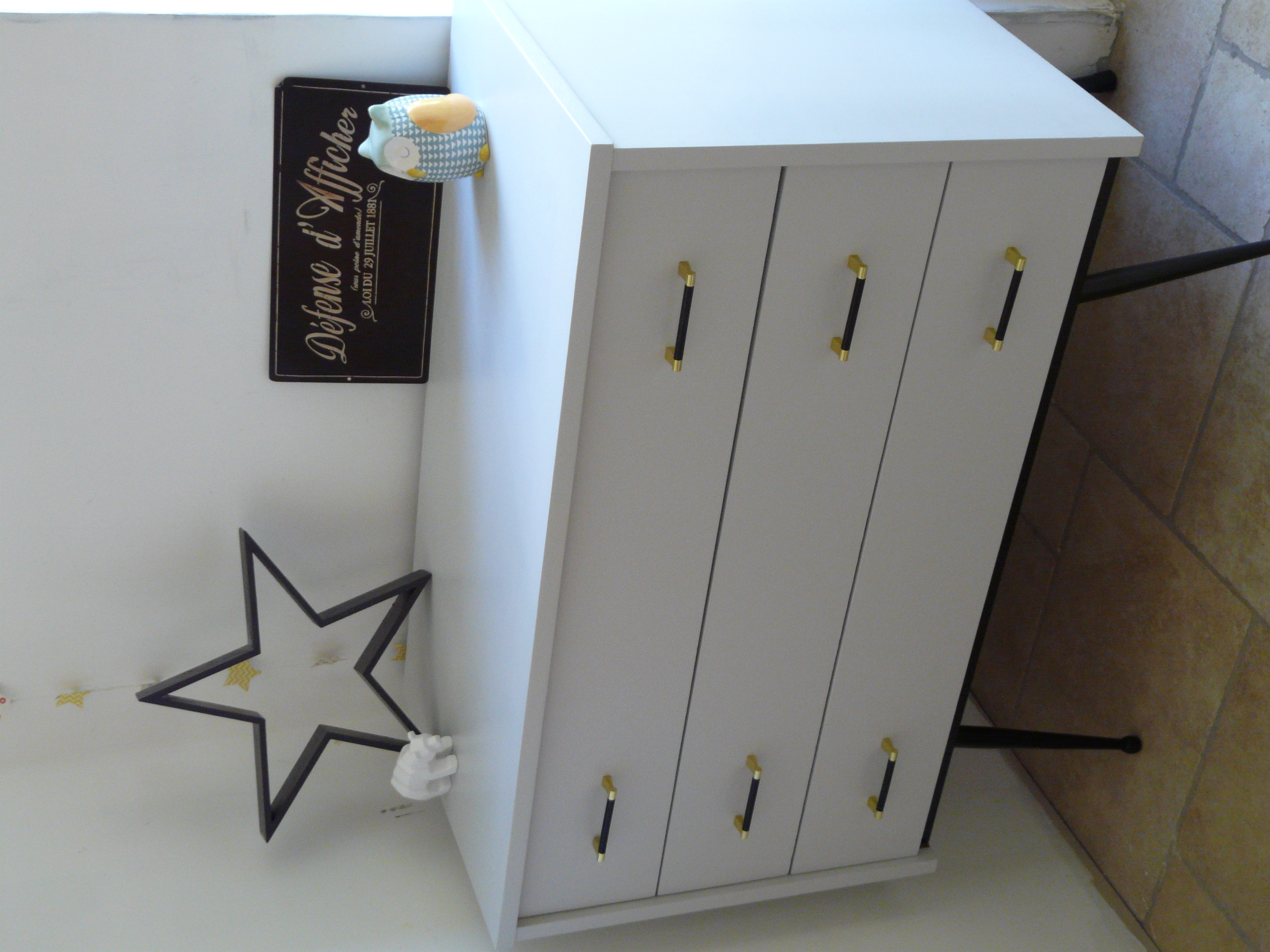 commode scandinave relookée