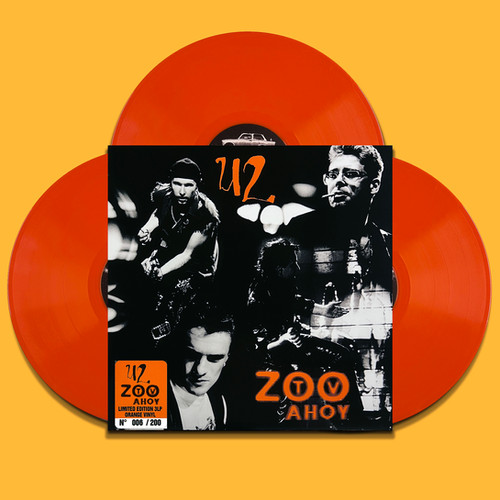 U2 3xLP Zoo Tv Ahoy (Orange Coloured Vinyls) 200 Numbered Copies