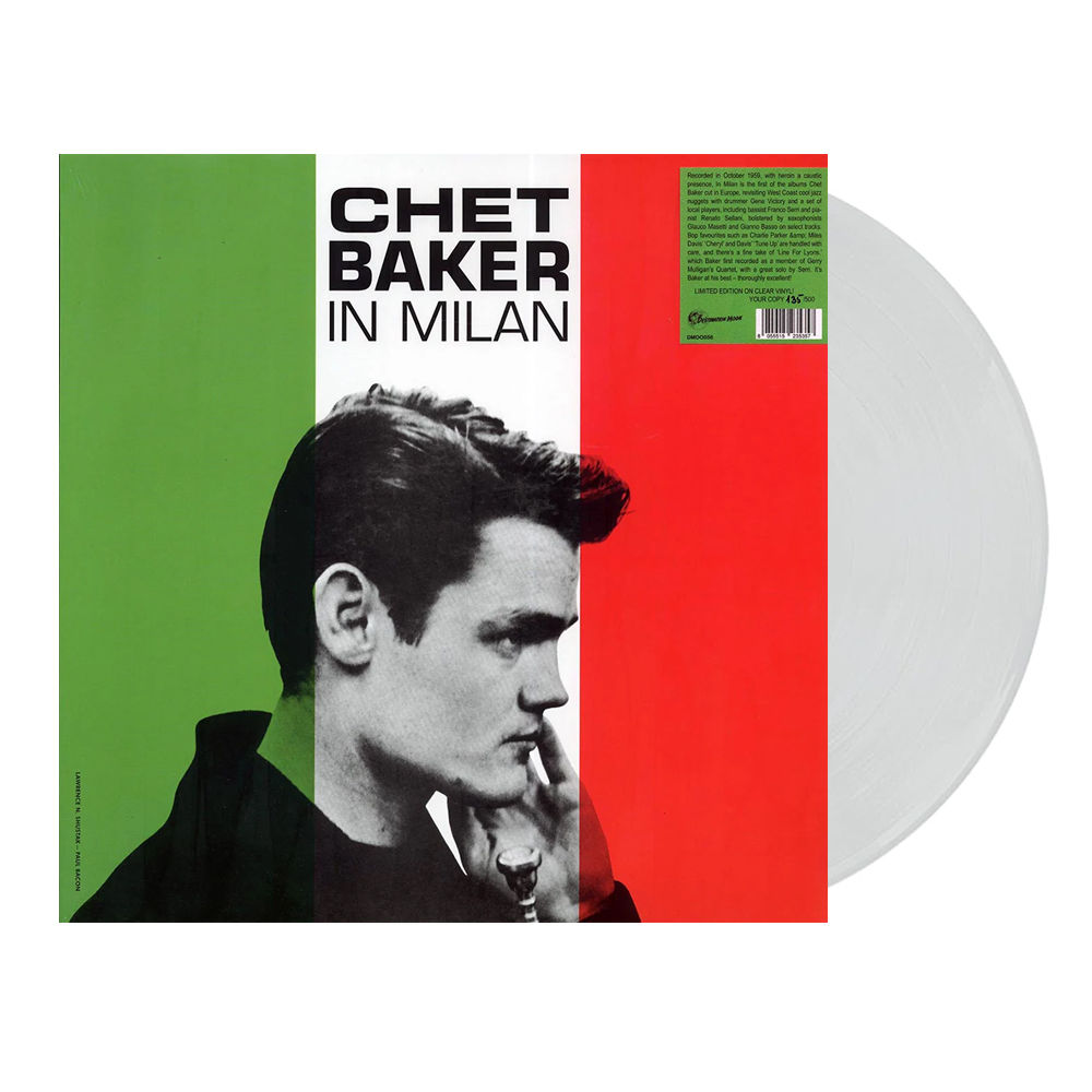 CHET BAKER LP In Milan (Clear Coloured Numbered Vinyl)