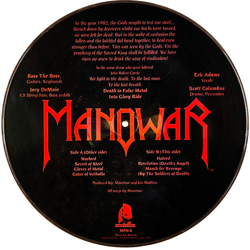 MANOWAR LP Into Glory Ride (Picture Disc with Cover and Insert