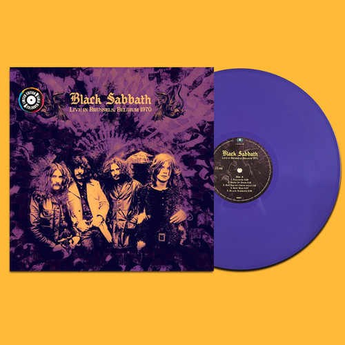 BLACK SABBATH LP Live In Brussels, Belgium 1970 (Purple Coloured