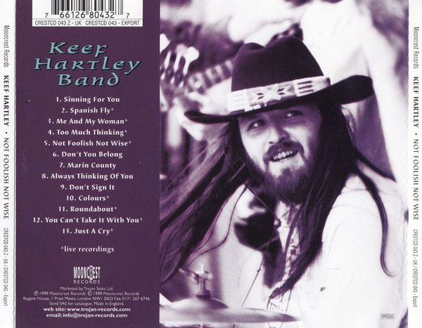 Thumbnail: KEEF HARTLEY BAND CD Not Foolish Not Wise