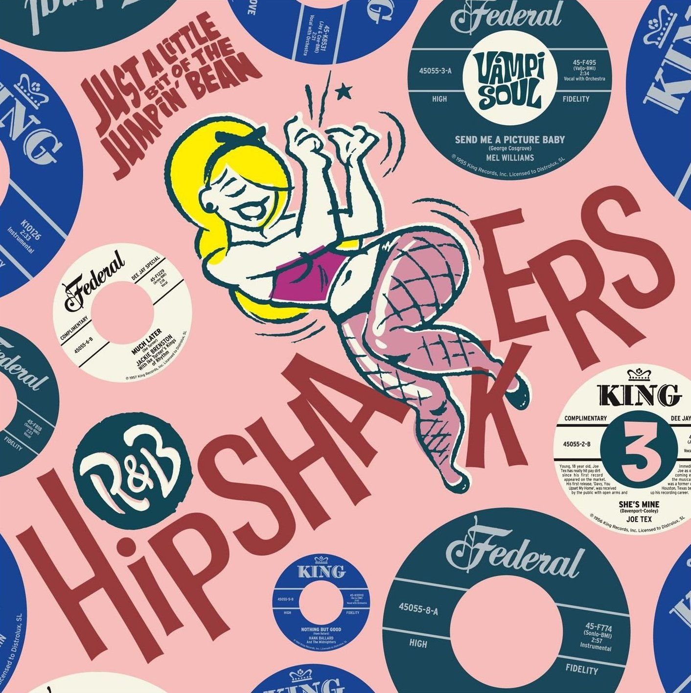 VARIOUS 2xLP R&B Hipshakers Vol 3 - Just A Little Bit Of The Jumpin' Bean