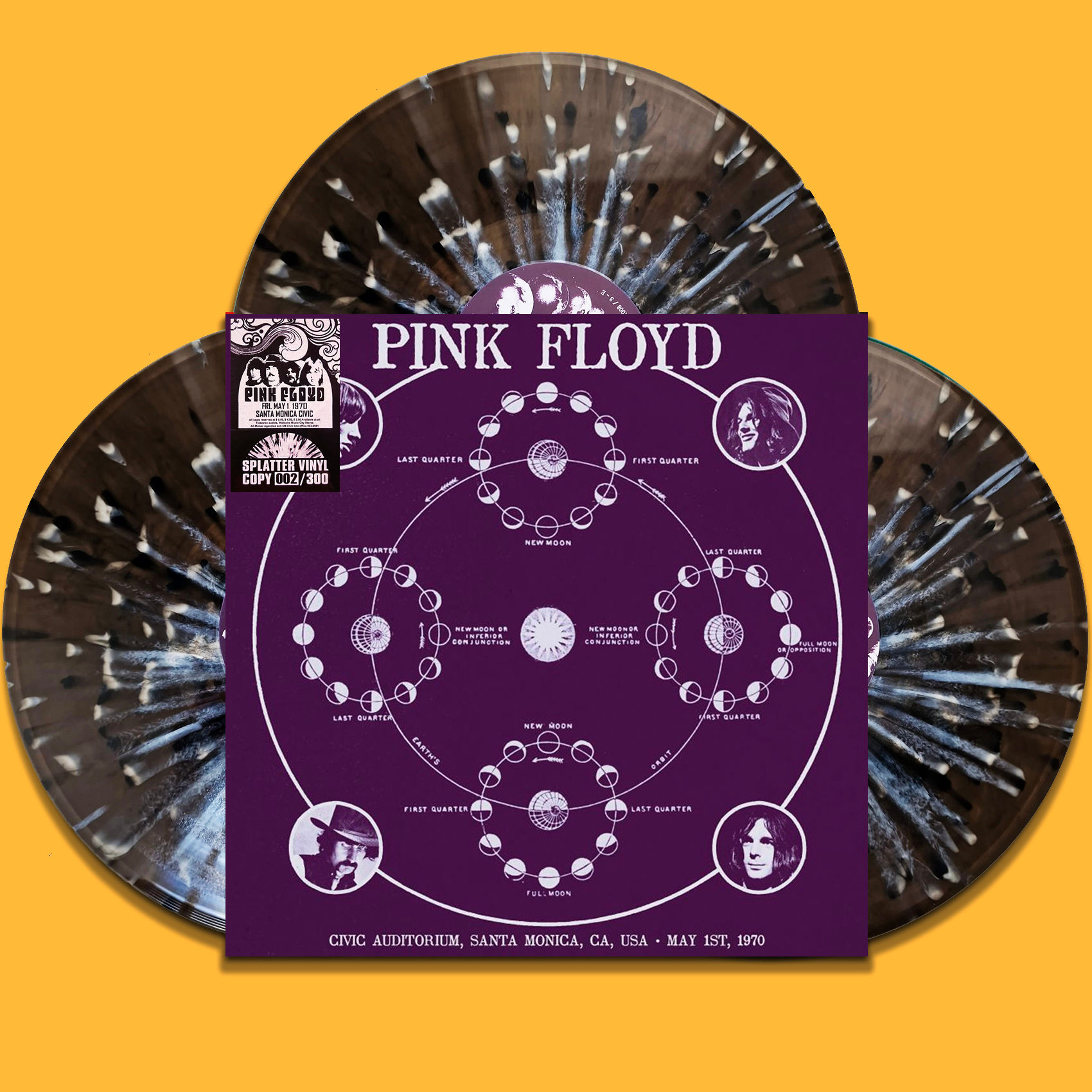 PINK FLOYD 3xLP BOX SET Santa Monica May 1970 (Splatter Coloured Vinyls)