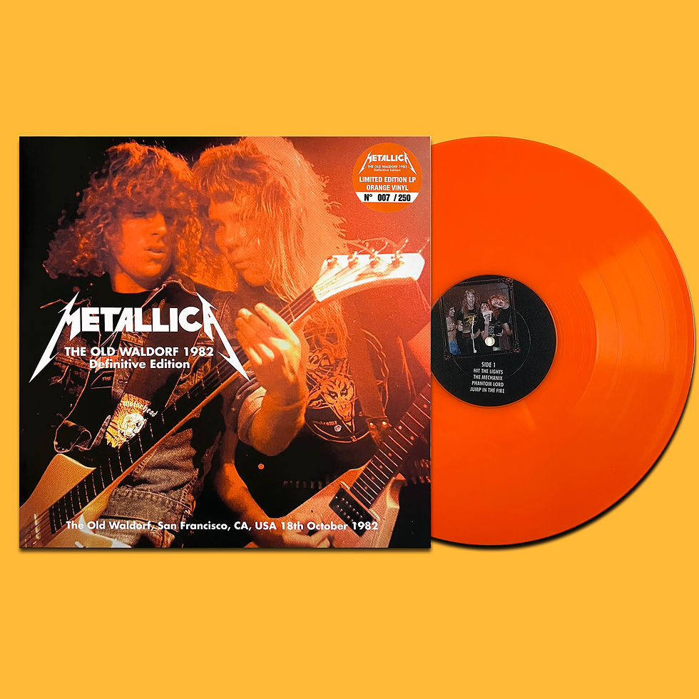 METALLICA LP The Old Waldorf 1982 Definitive Edition (Orange Colour) 250 Copies