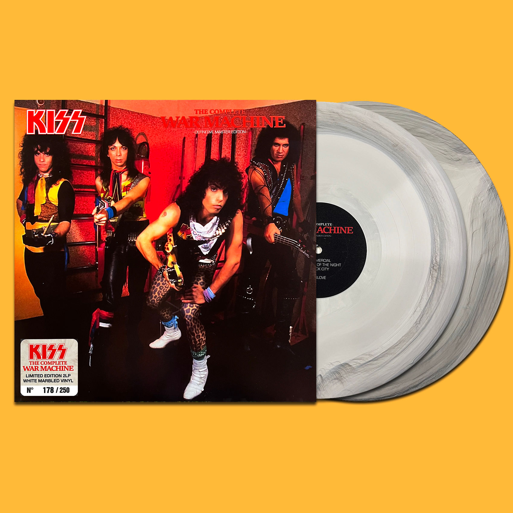 KISS 2xLP War Machine - Ultimate Edition (White Marbled Coloured 250 Copies)
