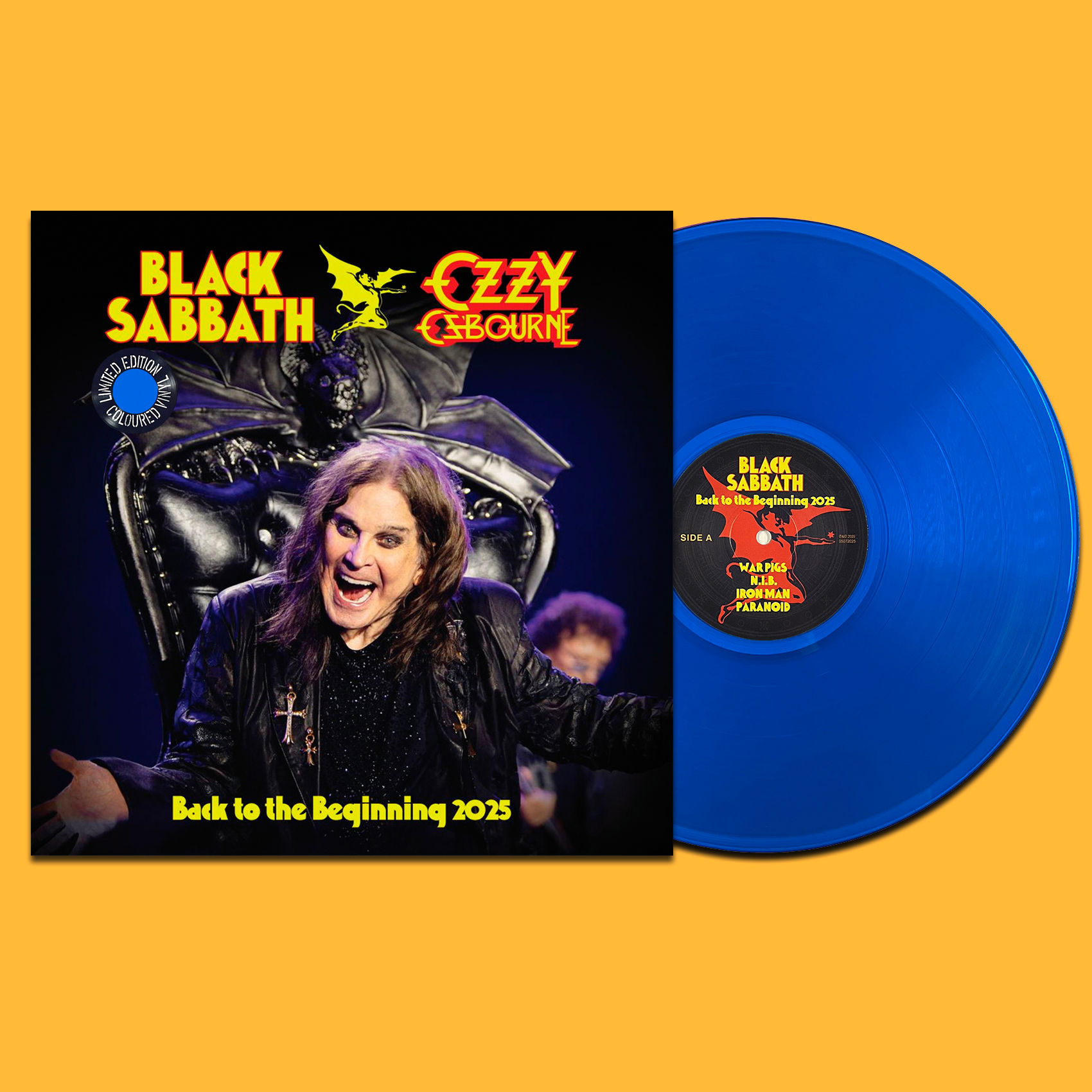 BLACK SABBATH - OZZY OSBOURNE LP Back To The Beginning 2025 (Blue Colour Vinyl)