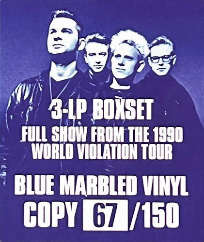 DEPECHE MODE 3xLP BOX SET World Violation (Blue Marbled Vinyls) +