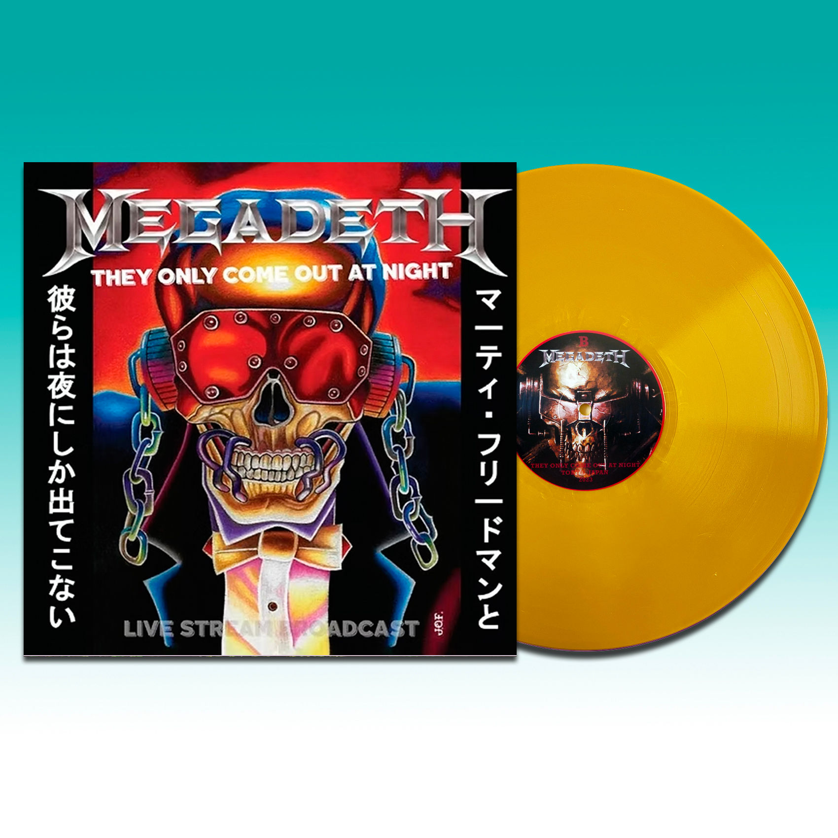 MEGADETH LP They Only Come Out At Night (Yellow Coloured Vinyl)