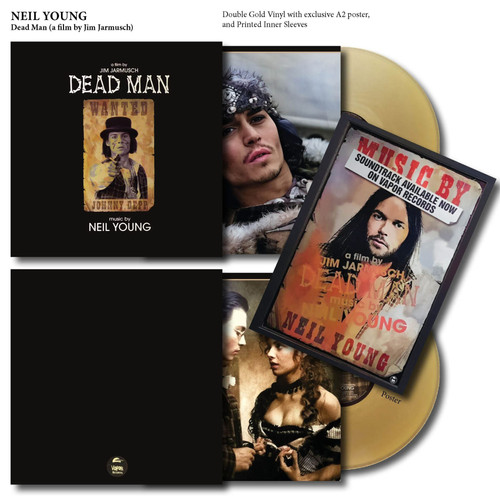 NEIL YOUNG 2xLP Dead Man Ost (Gold Coloured Vinyls with Poster NEIL YOUNG 2xLP Dead Man Ost (Gold Coloured Vinyls with Poster