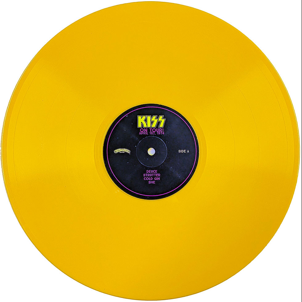 Thumbnail: KISS LP On Tour! April 1st, 1974 Cleveland (Yellow Coloured Vinyl)