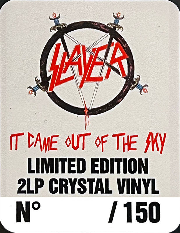 Thumbnail: SLAYER 2xLP It Came Out Of The Sky (Crystal Coloured Vinyl) PROMO EDITION