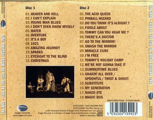 Thumbnail: THE WHO 2xCD Live At The Isle Of Wight Festival 1970