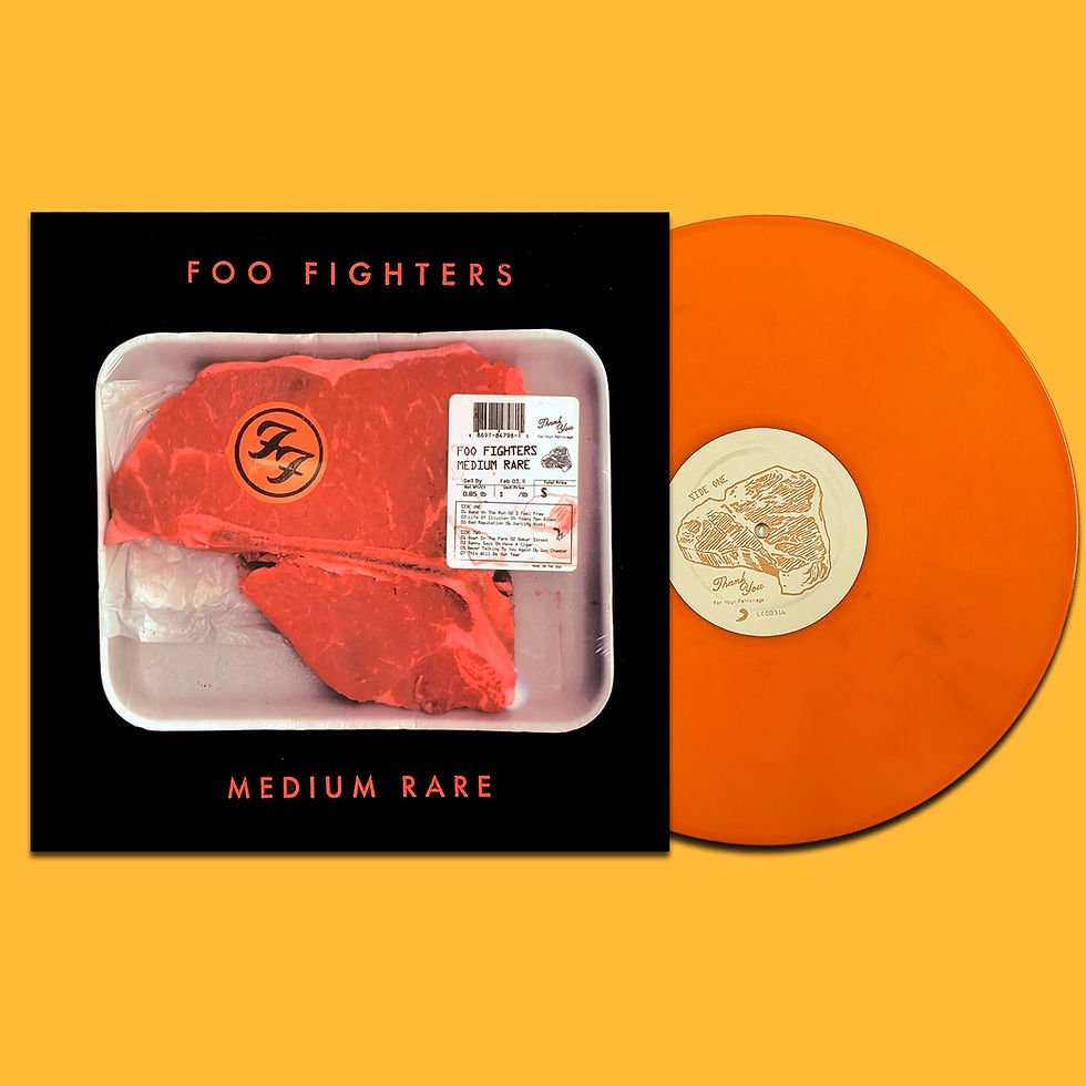 FOO FIGHTERS LP Medium Rare (Orange Marbled Coloured Vinyl)