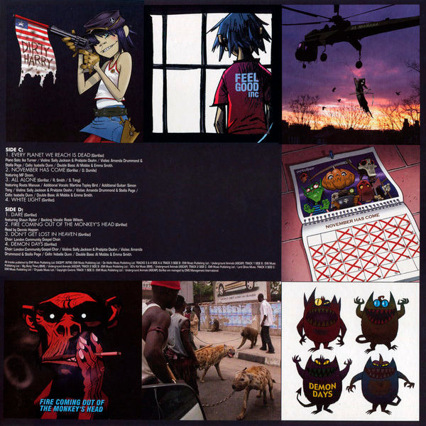 Miniatura: GORILLAZ 2xLP Demon Days (180 Grams Heavyweight Vinyls) Gatefold Cover