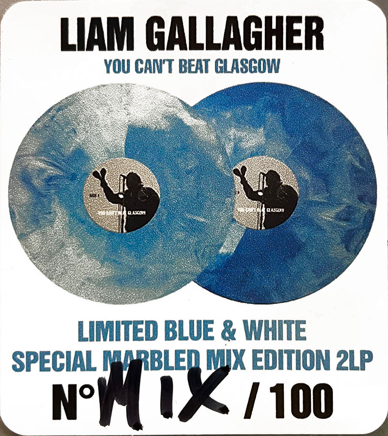 Thumbnail: LIAM GALLAGHER 2xLP+CD You Can’t Beat Glasgow (Yellow Blue Marbled Mixed Colour)
