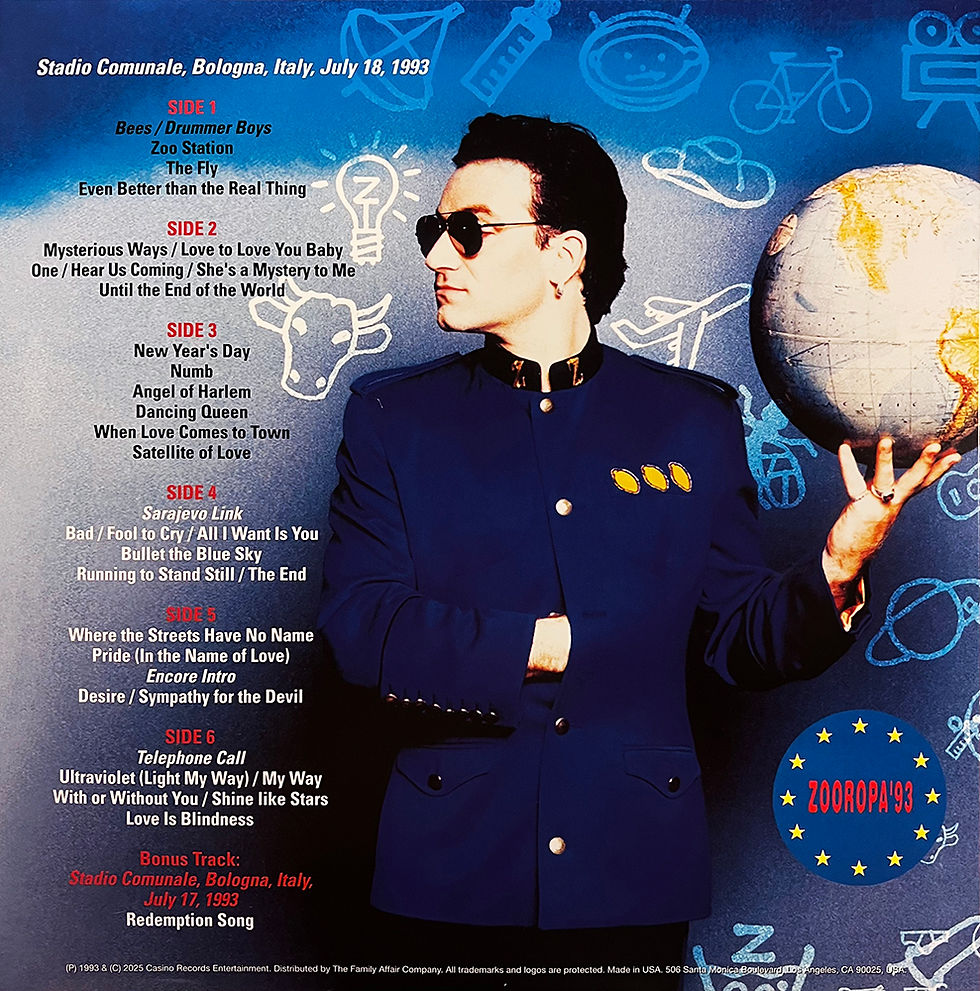 Thumbnail: U2 LP 3xLP Too Much Is Not Enough (Blue Coloured Vinyls) PROMO EDITION