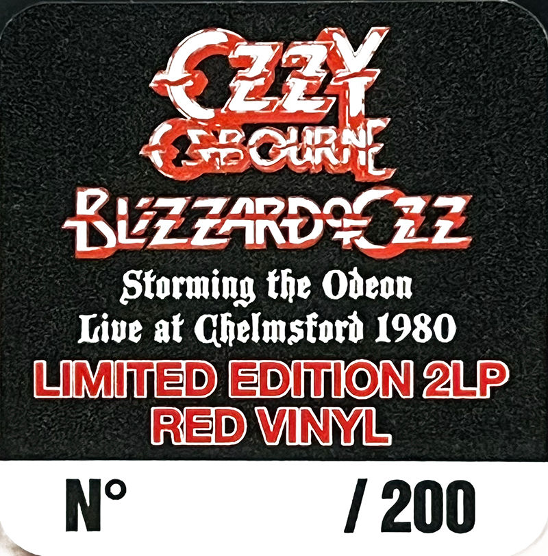 Thumbnail: OZZY OSBOURNE 2xLP Storming The Odeon (Red Coloured Vinyls) PROMO EDITION