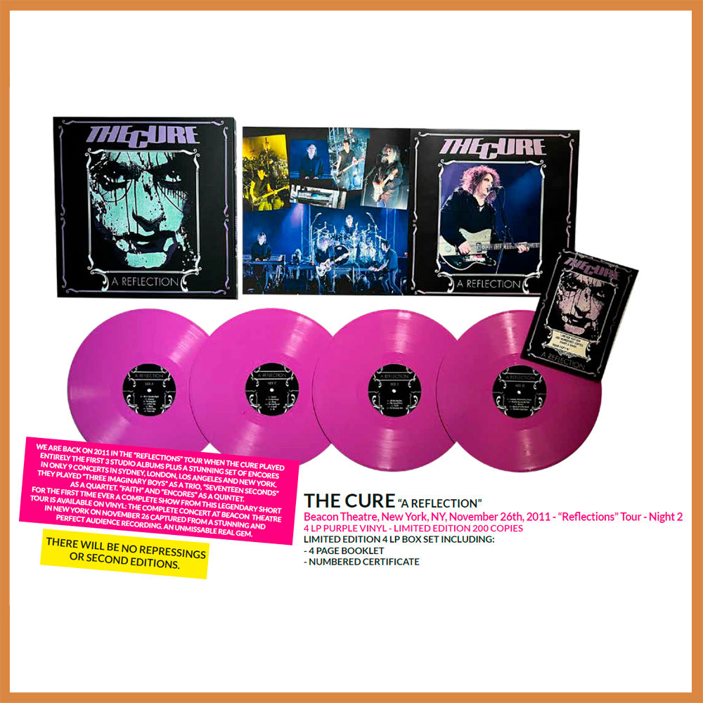 THE CURE BOX SET 4xLP A Reflection (Purple Coloured Vinyls Numbered 200 Copies)